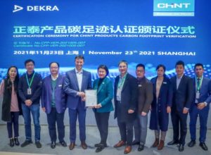 chint carbon footprint certification dekra