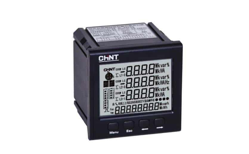 three phase digital multi functional meter