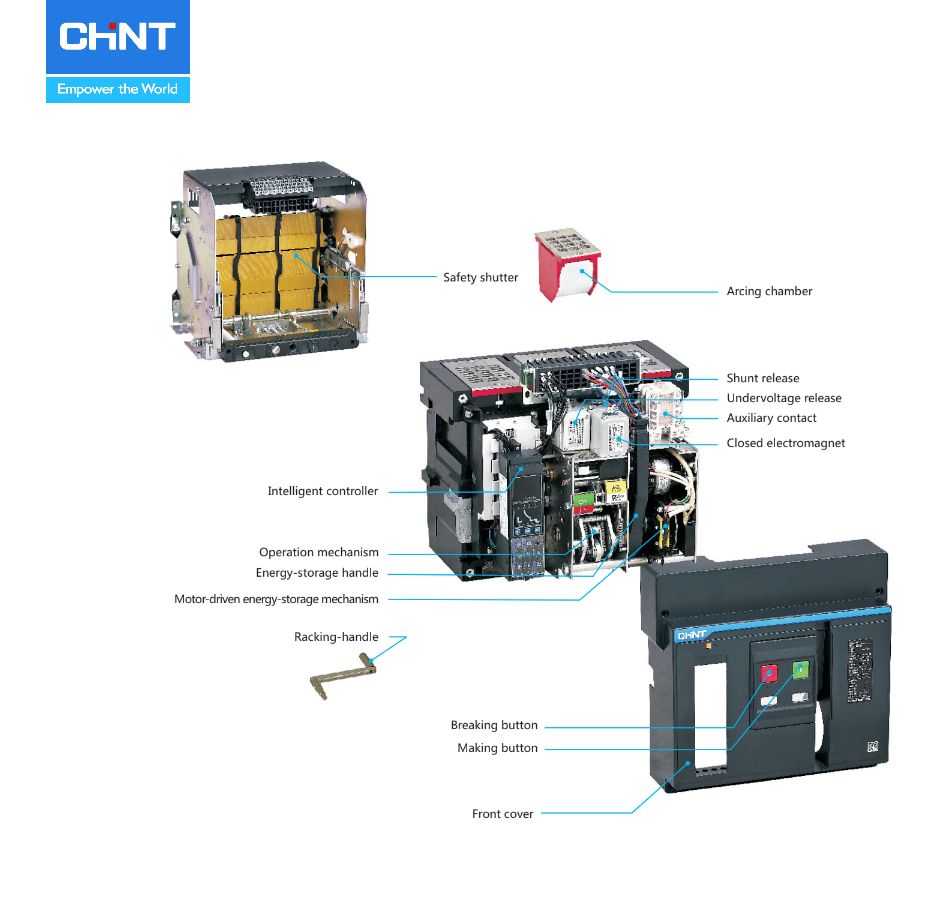 Máy cắt không khí CHINT NXA - sản phẩm chất lượng hàng đầu trong tầm giá 4 cau-tao-cua-may-cat-khong-khi-acb-chint