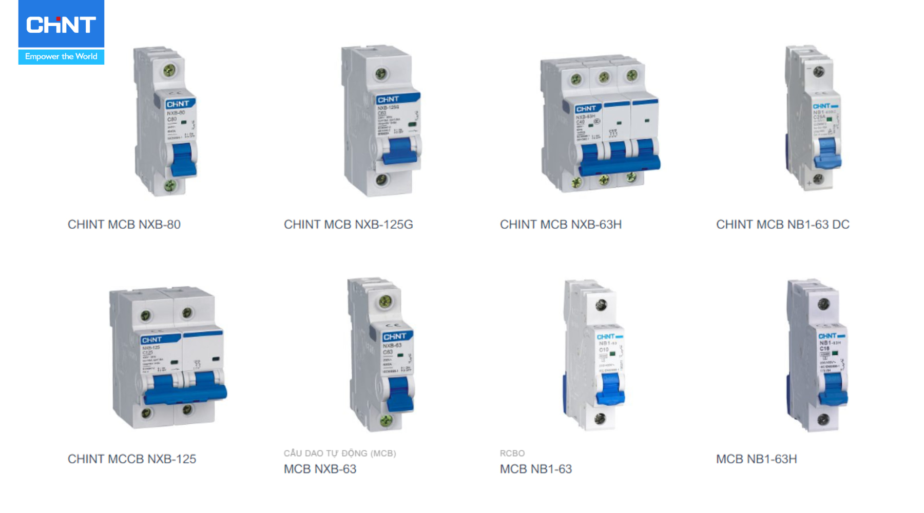 Tổng Hợp Câu Hỏi Thường Gặp (FAQ) Về Thương Hiệu CHINT 3 Chint cung cấp đa dạng các thiết bị CB an toàn và tiết kiệm chi phí