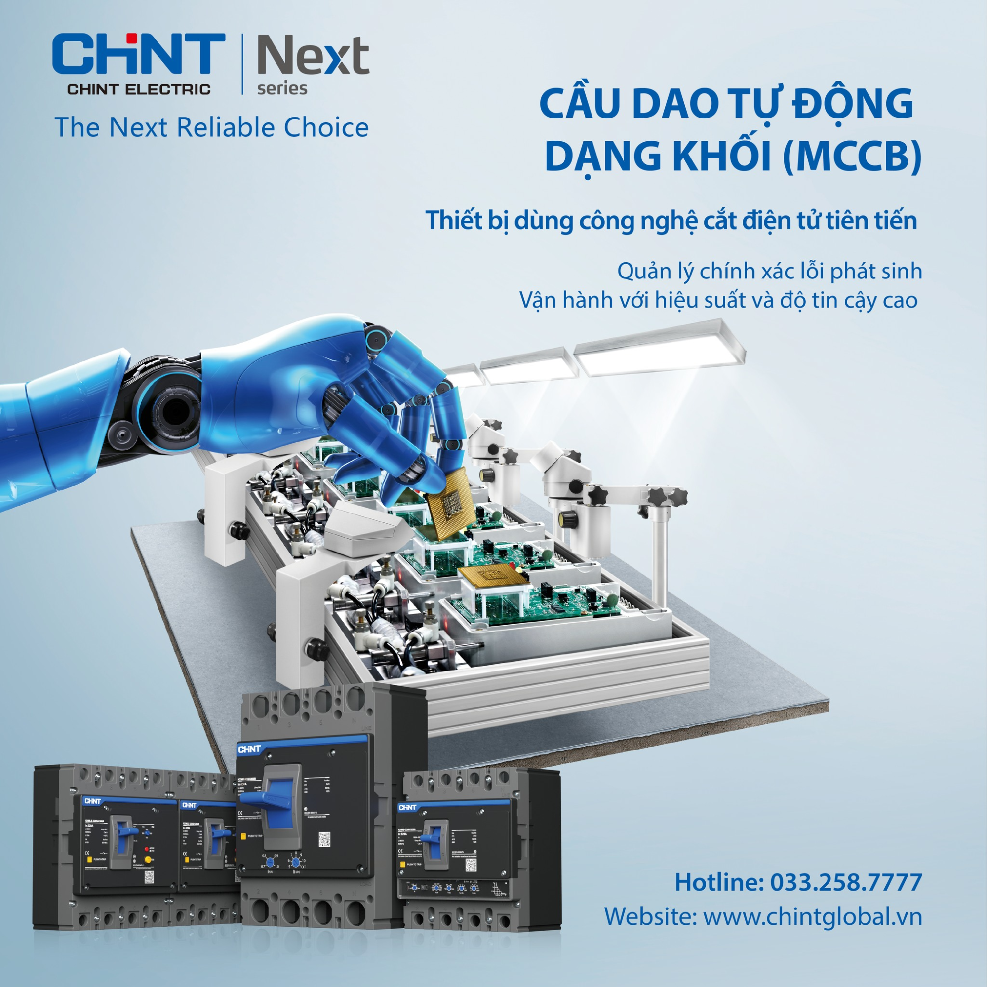 Tìm Hiểu Về Thi Công Điện Công Trình 6 Thi công điện công trình MCCB của Chint