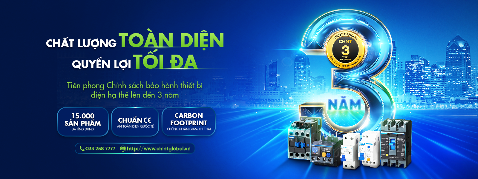 chint bao hanh 3 nam