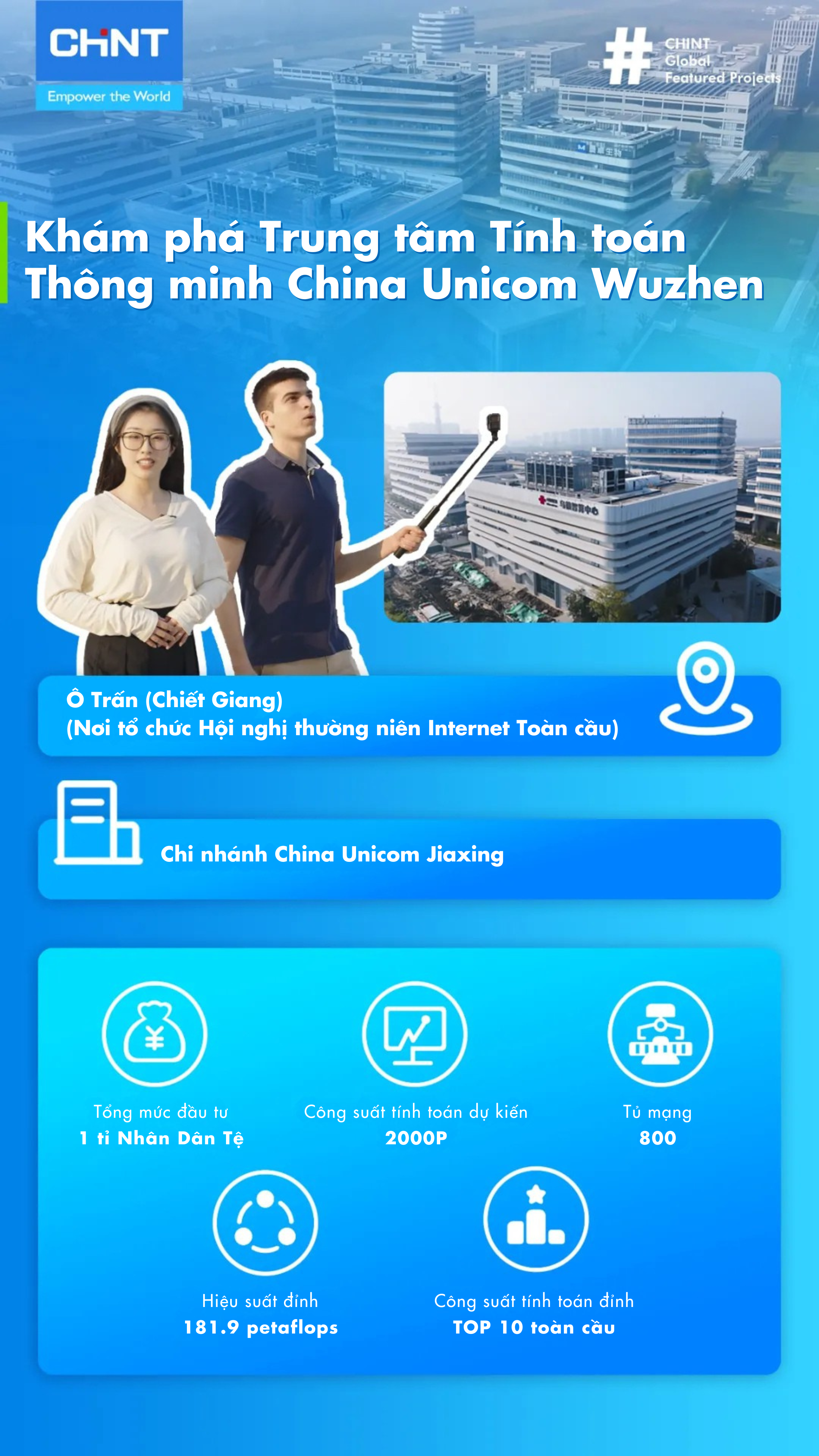 CHINT hỗ trợ giải pháp trung tâm dữ liệu cho China Unicom Wuzhen (Trung Quốc)